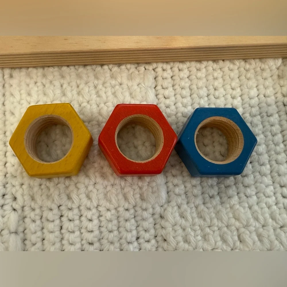 Monti Kids Wooden Bolt Board
